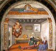 GHIRLANDAIO, Domenico Announcement of Death to St Fina sdg oil painting artist